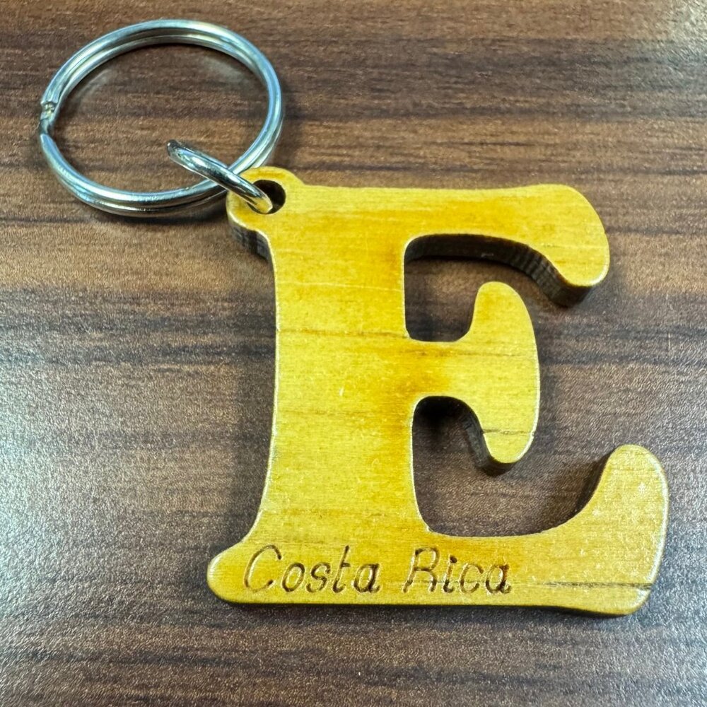 Letter E Keychain (Costa Rica)